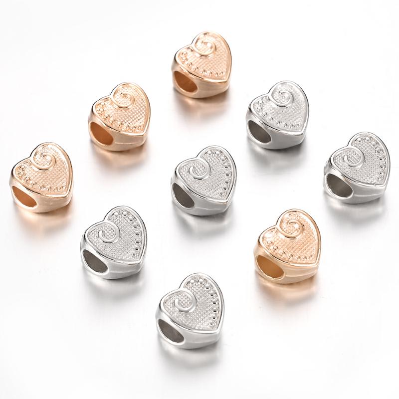 

Other IYOE 50/100/150pcs 11mm Big Hole CCB Heart Beads Mix Plastic Spacer For Jewelry DIY Making Beading Bracelet NeedleworkOther