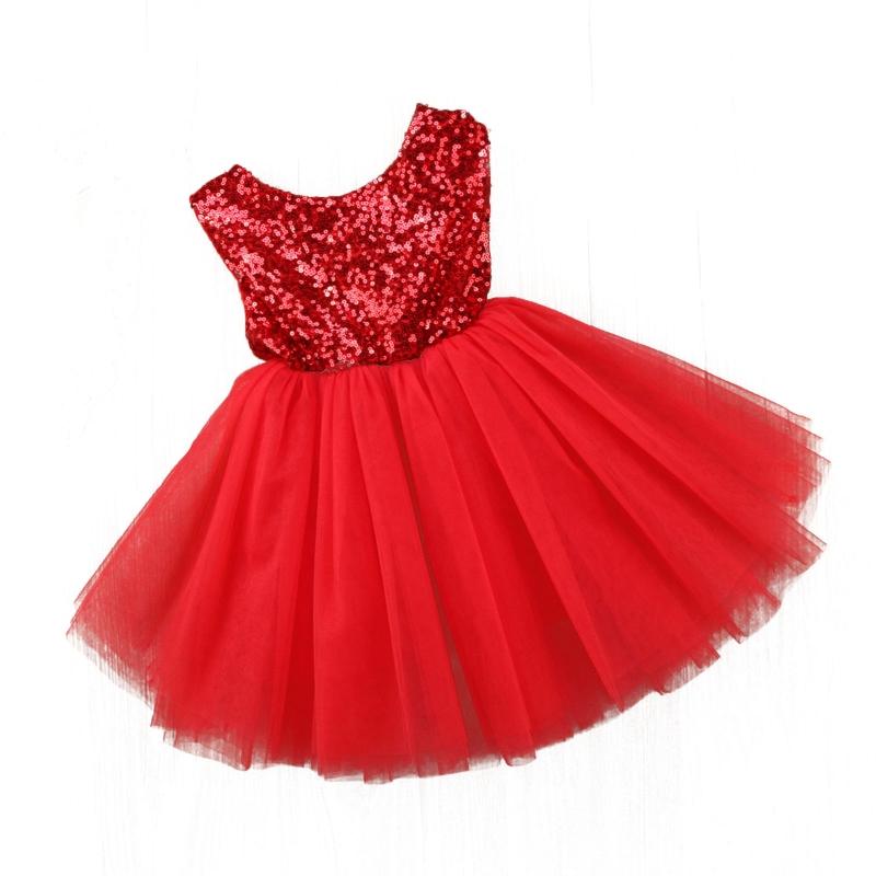 

Clothing Sets Kids Baby Princess Lace Dress Fancy Wedding Sleeveless Sequins Tutu Girls Birthday Baptism Summer Party Gowns, Pink