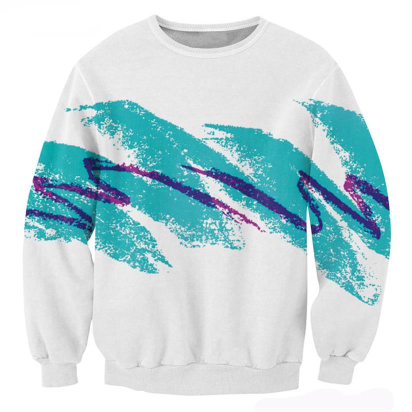 Sweat-shirt 3D entier neuf hommes sweats à capuche décontractés le sweat de l'équipe de monture de papier d'équipage des années 90
