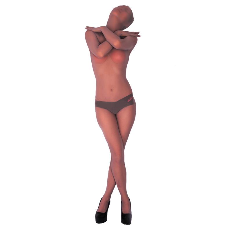 

Women' Two Piece Pants LinvMe Women Shapewear Ultrathin Seamless Sheathy Gauze Clubwear Female Booty BuLifter Strapless Slimming Bodysuit C, Beige