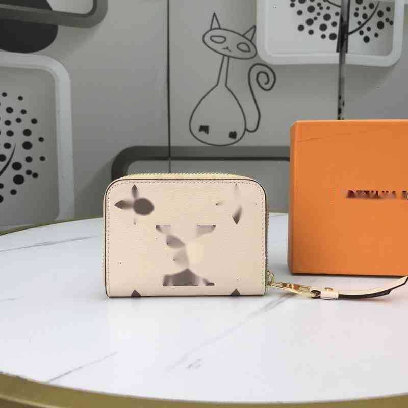 

REAL Wallets purse M80408 LEATHER Compact Long zipper Chain coin Wallet Pouches Key Card Holders Cases PURSE CLUTCHES EVENING