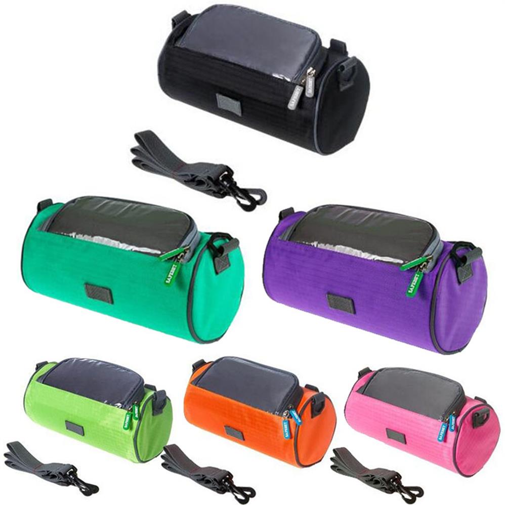 

8 Inch 25cm WaterProof Cycling Sports Bag 6 Colors Bike Front Tube Bags Bicycle Pannier For Cellphone And Bike Accessorie248S, Light green
