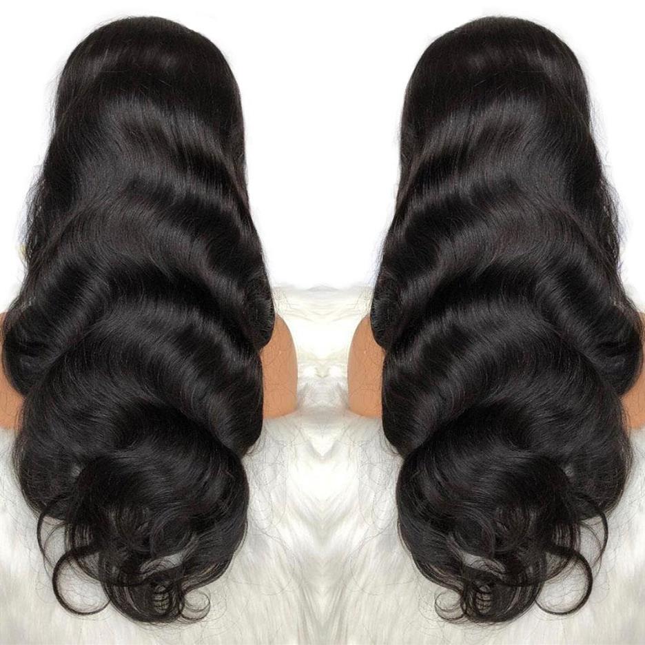 

Body Wave 360 Full Lace Frontal Wigs Pre Plucked With Baby Hair Remy Human Hair Wigs Natural For Black Women new203Z, Natural color