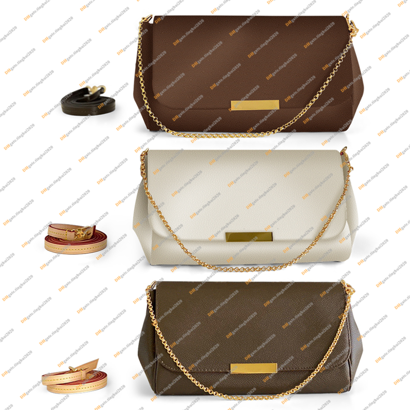 

Ladies Fashion Casual Designe Luxury FAVORITE MM PM Crossbody Shoulder Bags Chain Bag High Quality TOP 5A M40718 N41275 M40717 Handbag Wallet Purse Key Pouch, Pm / brown flower 1