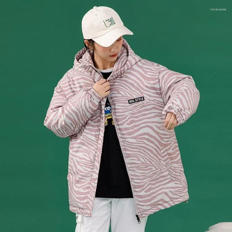 

Women' Down & Parkas Women 2022 Winter Thickened Brown Jacket Korean Version Loose Padded Bread Coat Student Puffer Jackets Luci22, Pink