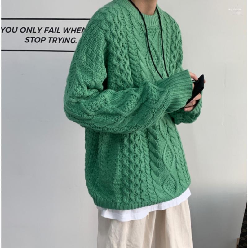 

Men's Sweaters Winter 2022 Candy Knitted Casual Pullover Sweater Round Neck Loose Fashion Foreign Style Coat Size -2XL Mari22, Black