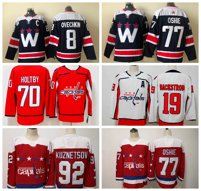 

Hockey Jerseys Washington''Capitals 8 Alexander Ovechkin 19 Nicklas Backstrom 70 Braden Holtby 77 T. J. Oshie 92 Evgeny Kuznetsov 43 Tom Wilson men women youth 322, As