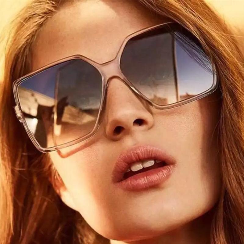 

Sunglasses Oversized Women Vintage Brand Sun Glasses Shades UV400 Big Frames Sunglass Female Male Retro Eyewear Pink White