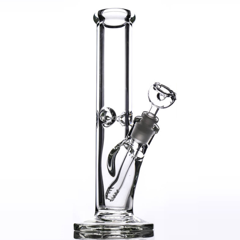 

9mm Thick Glass Straight Bong 12 inches With elephant Joint Super Heavy water pipe smoking dab big bongs