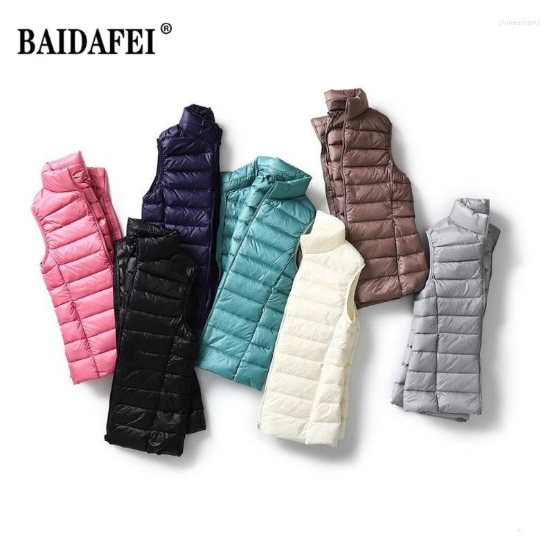 

Women' Down & Parkas Colors Womens Packable Ultra Lightweight Vest Puffer 2022 Winter Stand Collar Thin Sleeveless Portable JacketWomen' P, Rose red