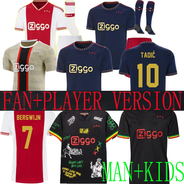 

21 22 23 TADIC Bob ajaxs Marley soccer jersey BERGWIJN 7 2022 football shirt home ANTONY BLIND HALLER NERES men kids kit third set uniforms 2023 fan PLAYER VERSION third, 22 23 away kids