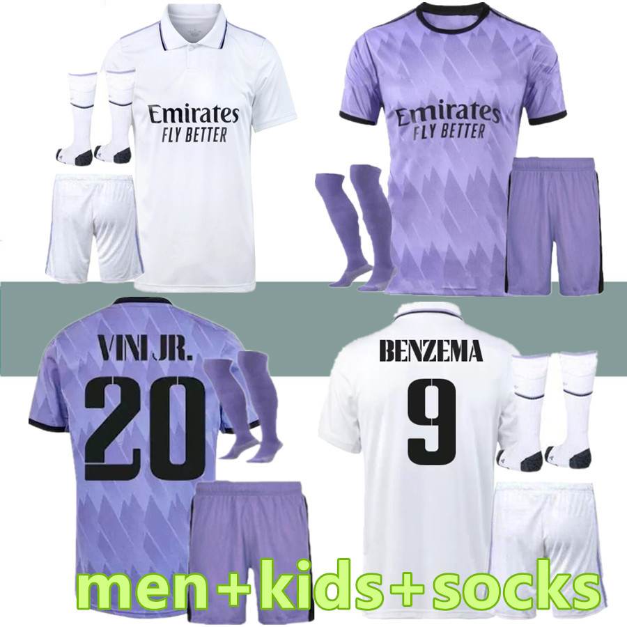 

BENZEMA soccer jerseys 22 23 football shirt Real Madrids CAMAVINGA ALABA HAZARD ASENSIO MODRIC VALVERDE Fourth camiseta men kids 2022 2023 uniforms VINI JR CASEMIRO, 22-23 y-3