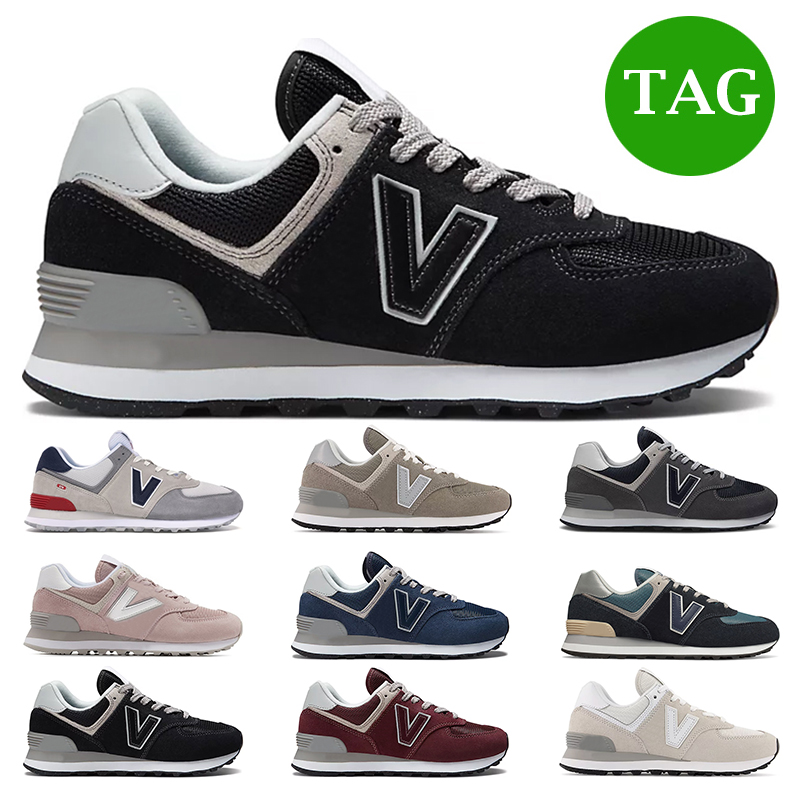 

designer Luxurys 574 Casual shoes for men womens black cloud white Marbled Street Grey Burgundy mens sports sneakers trainers outdoor