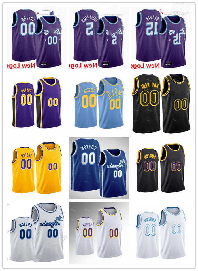 

75th Mens Womens Youth Los Angeles''Lakers''1 Trevor Ariza 4 Rajon Rondo 39 Dwight Howard 10 DeAndre Custom Basketball Jersey, Color