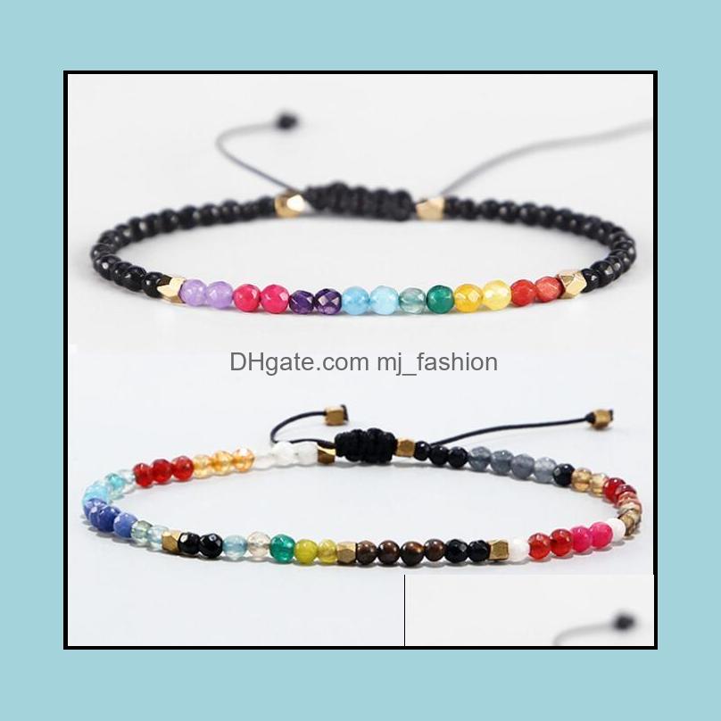 

Beaded Strands Bracelets Jewelry Chakra Stone Beaded M 12 Constellations Bohemian Simple Design Beads Adjustable Lucky Zodiac Signs Braided