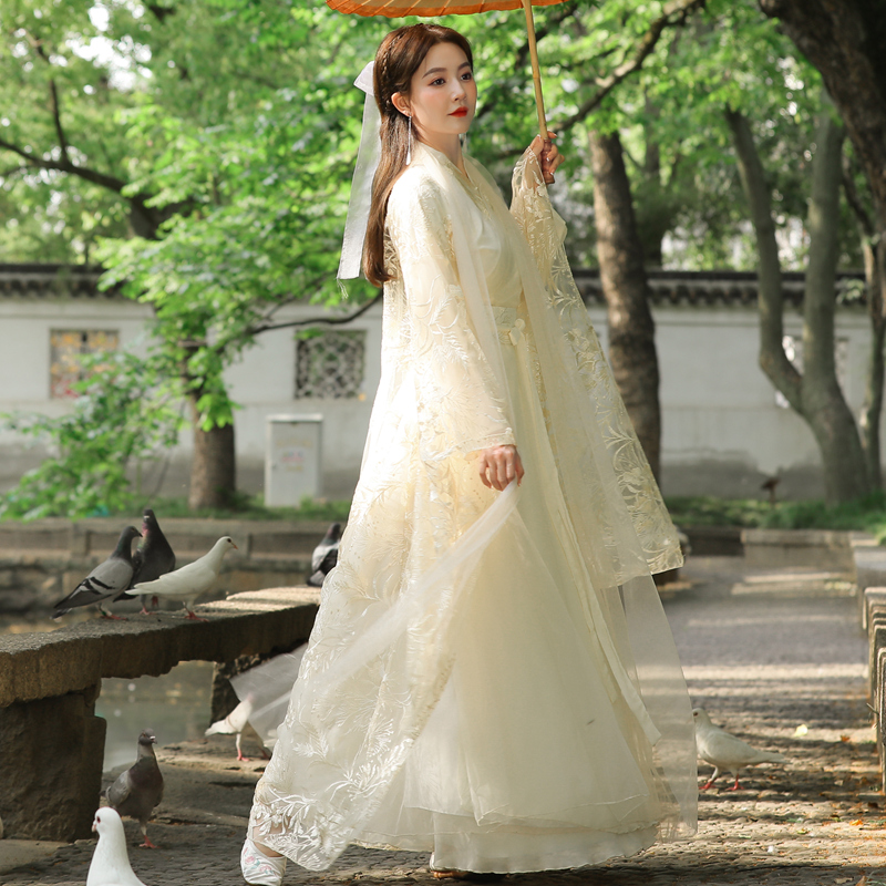 

Ancient China Ethnic Clothing Elegant Fairy Trend Dance Performance Clothes Summer Girl Gown Set Traditional Chinese Hanfu Prom Formal Dress
