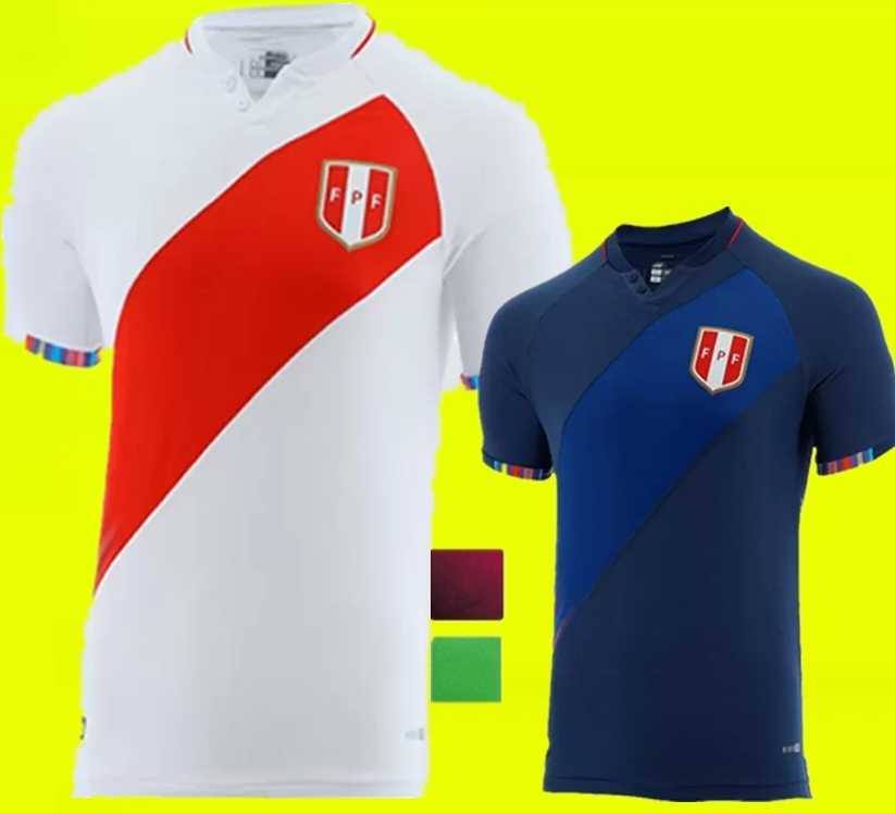 

22 23 Perú soccer Men's T-Shirts jersey LAPADULA camisetas de fútbol 2022 2023 Home white Away blue GUERRERO FARFAN CUEVA LORES Peru jerseys MEN, Beige