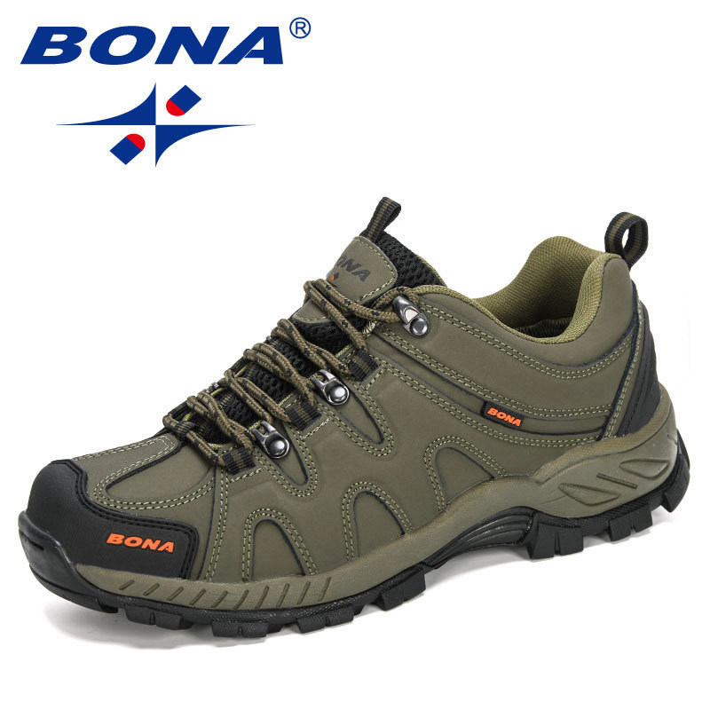 

BONA Arrival Classics Style Men Hiking Shoes Lace Up Sport Outdoor Jogging Trekking Sneakers Fast 220811, Charcoal sliver grey
