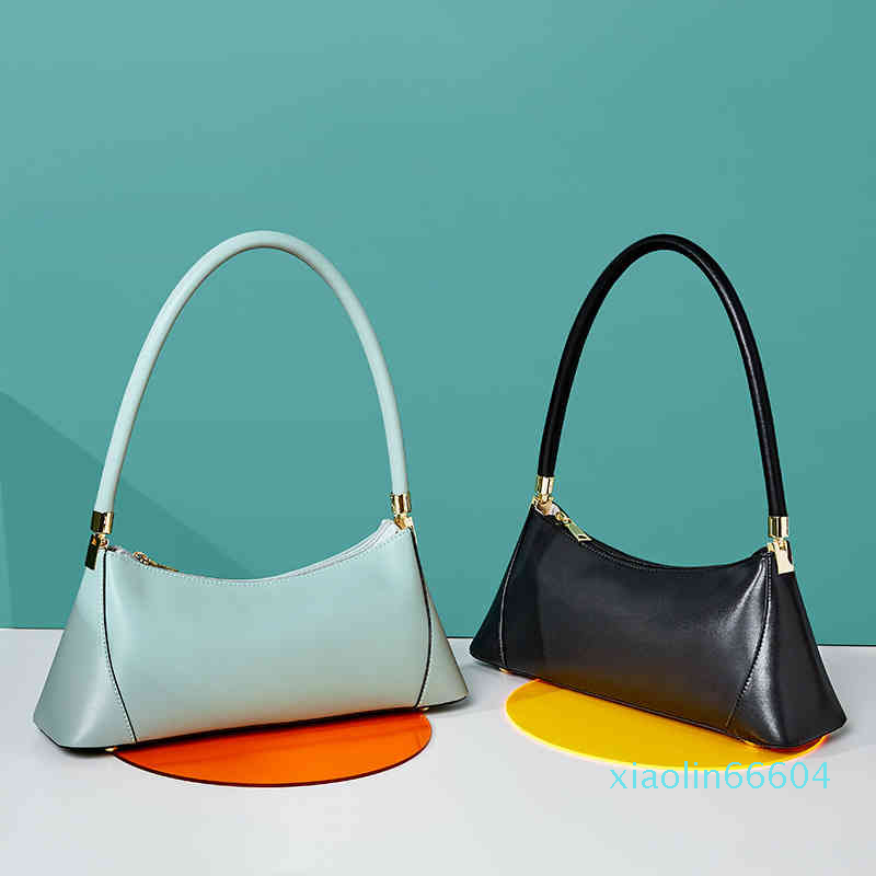 

Designer-Evening bag Women Leather Shoulder Retro Armpit Fashion Solid Color Personalized Women's Bag, Black
