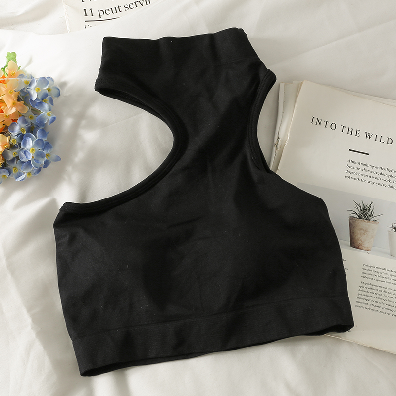 Tops for woman knitted sexy crop tops off shoulder halter tanke top women built in bra camis for womens sleeveless hot