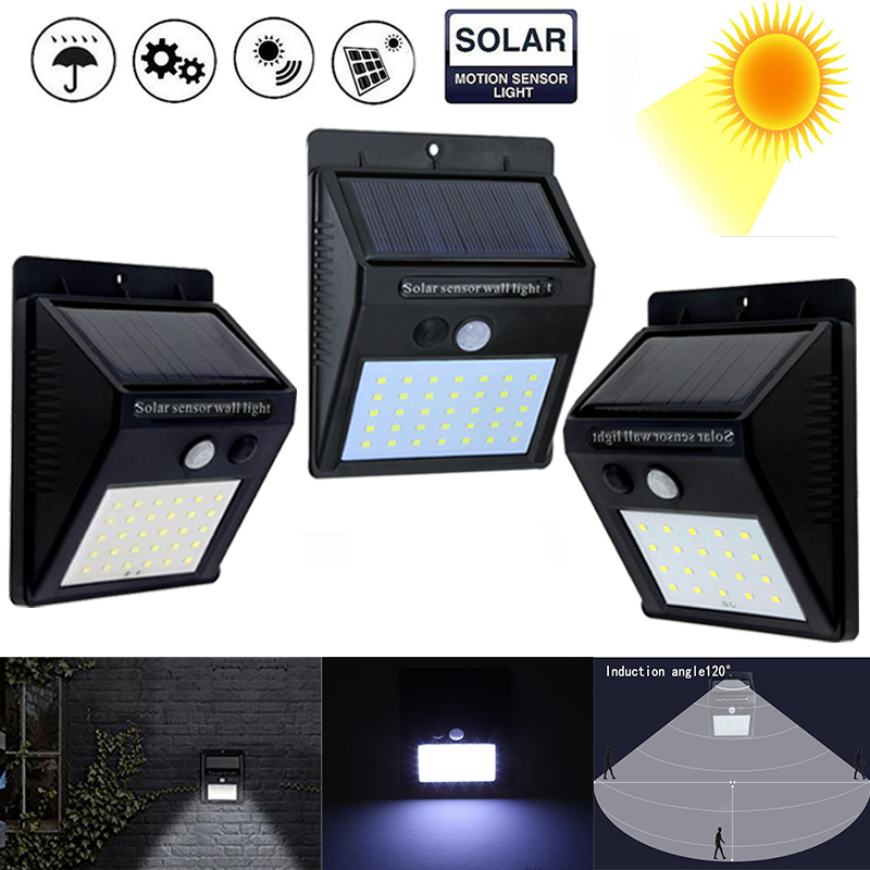 

Solar Lamps Security Lights Motion Sensor 20LEDs 30LEDs 35LEDs 40LEDs Waterproof IP65 Outdoor Lighting For Garden Wall