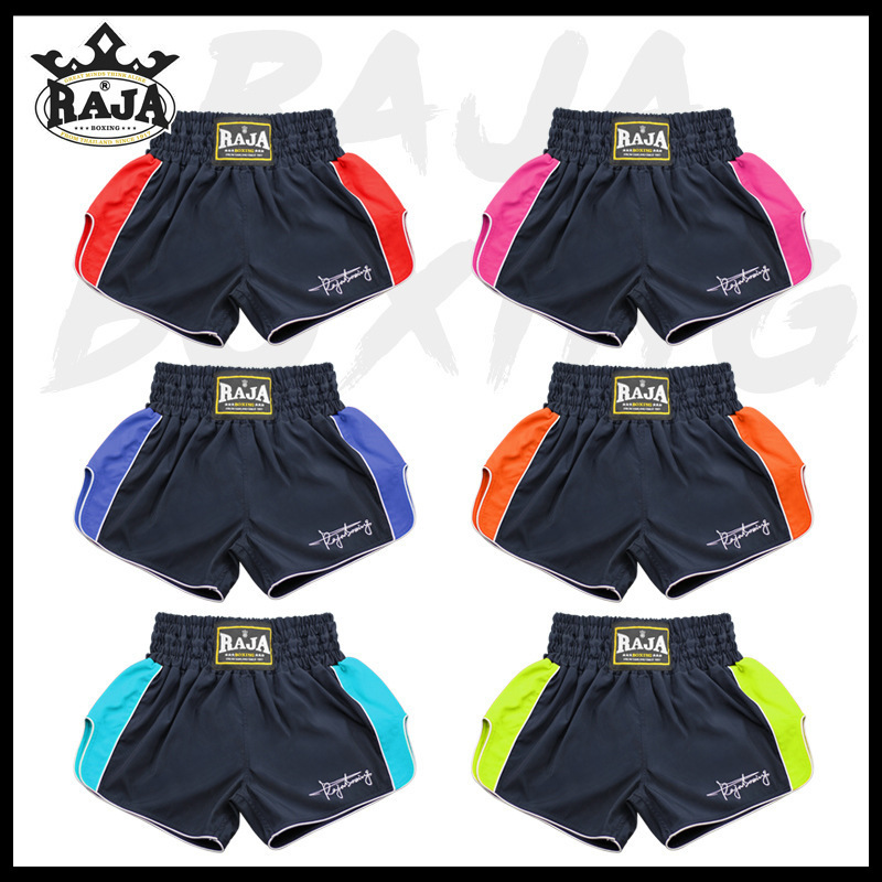 

Raja Boxing Shorts Sanda Kickboxing Training Match Boxing Pants Loose MMA Men Fight Grappling Sportswear Muay Thai Shorts 220511, Red