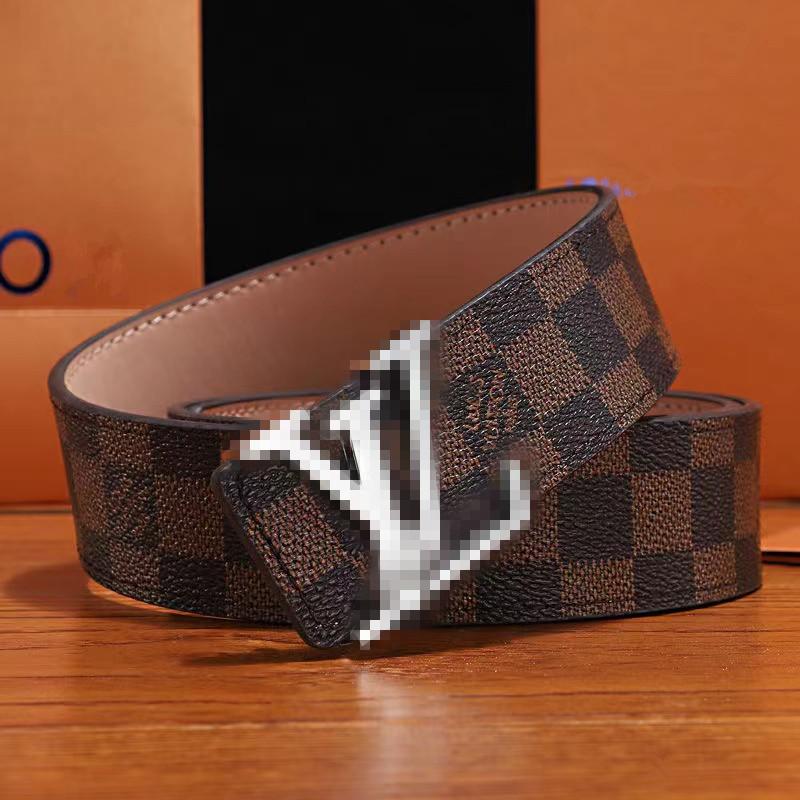 

LVS Louisseity Viutonity VUTTONS GGs 2022 Luxury Top Quality Belts Men New Genuine Leather Promotional Automatic E Buckle Belt Fashion Gift Belt with box, High quality + original gift box
