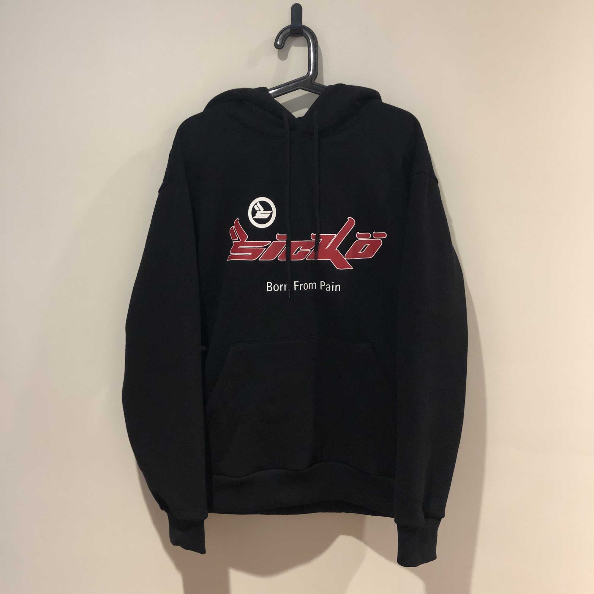 

Men'  Ambition Ian Connor Sicko kids King same Plush Hoodie, Black