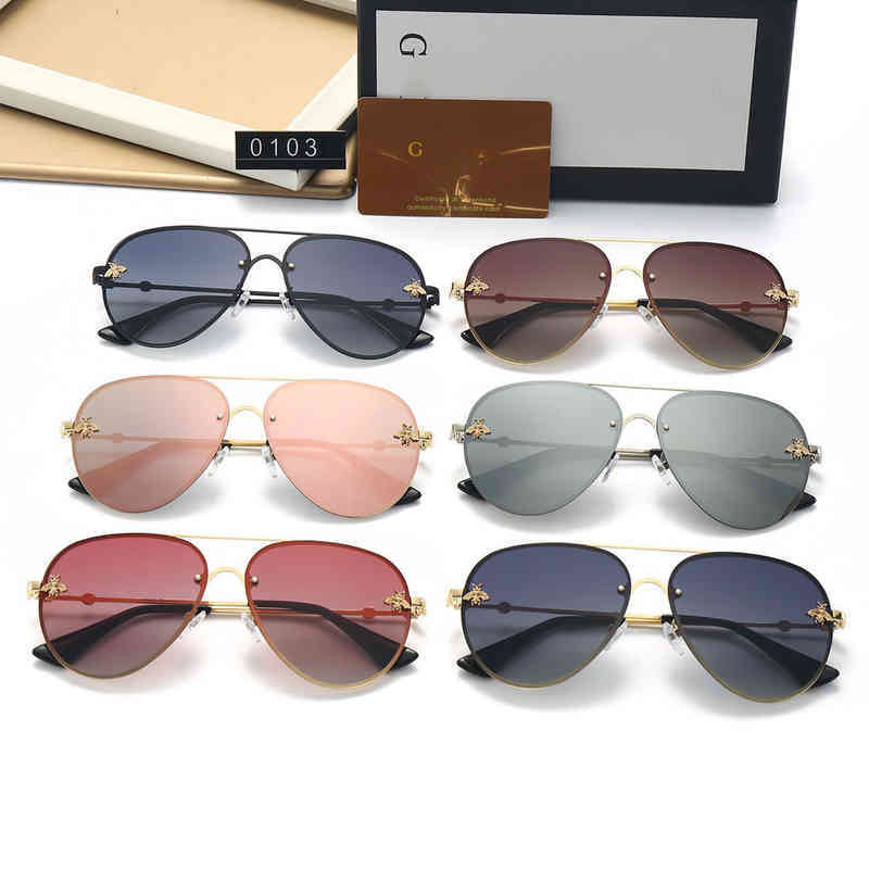 

Designer Gg CC Sunglass Woman Mens Cycle Luxurious Polarized Little Bees Fashion Leisure Trend Driving UV Protection Vintage Baseball Sport Summer Sun Glasses