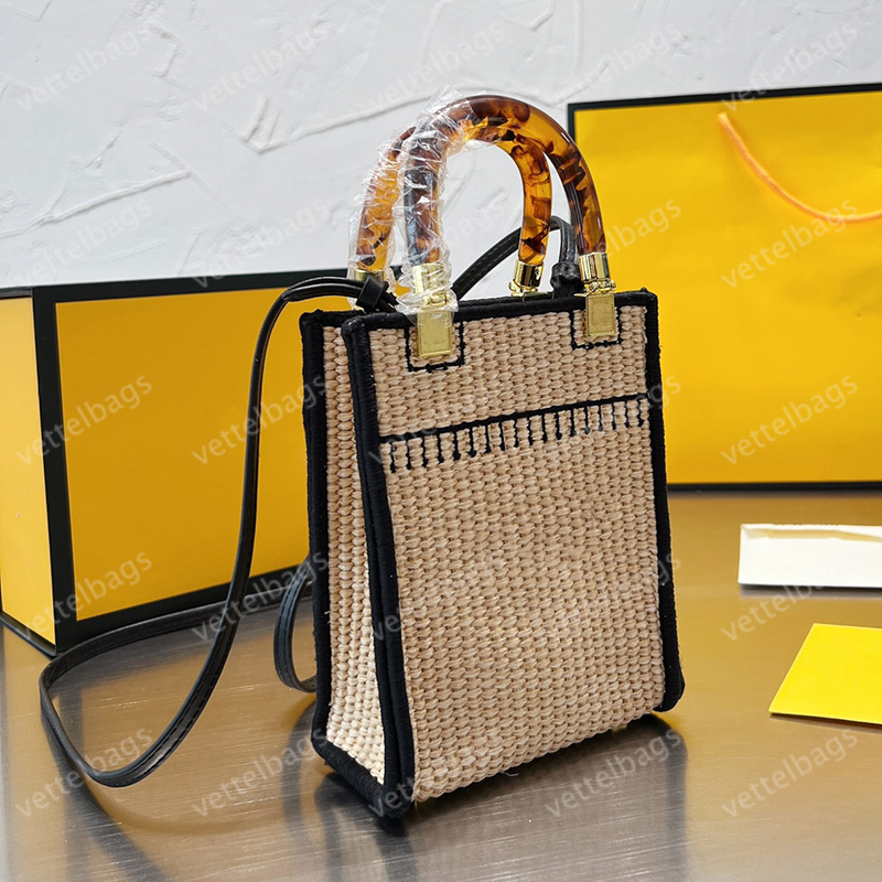 

Crochet Shoulder Bag Fashion Crossbody Women Handbags Mini Totes Bags Luxury Designer Handbag Summer Cross Body Lady Purse Coin Wallet Two-tone Shoulder Straps, Increase freight