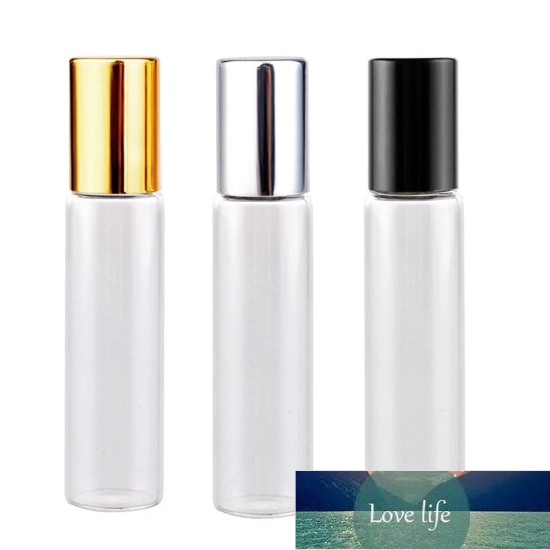 

50pcs/lot 5ml 10ml Refillable Perfume Bottle Roll on Bottles for Essential Oils Vial Empty Perfume Sample Roller Bottle