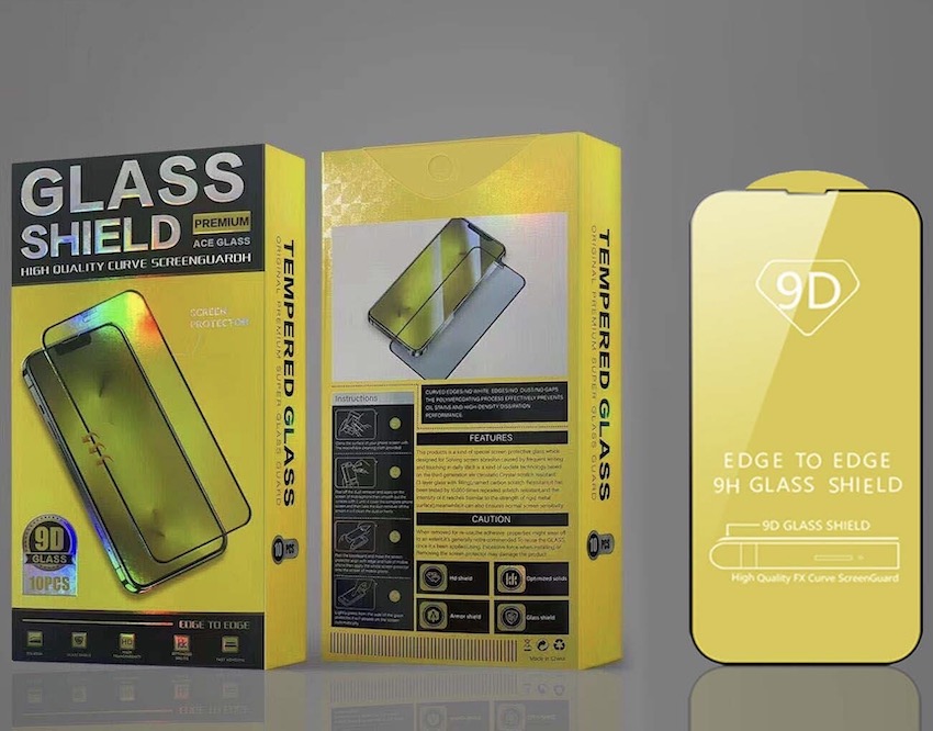 

9D Tempered Glass Screen Protector Saver Full Coverage For iPhone 14 13 12 11 Pro Max X XS XR 6 7 8 Plus With Retail Package