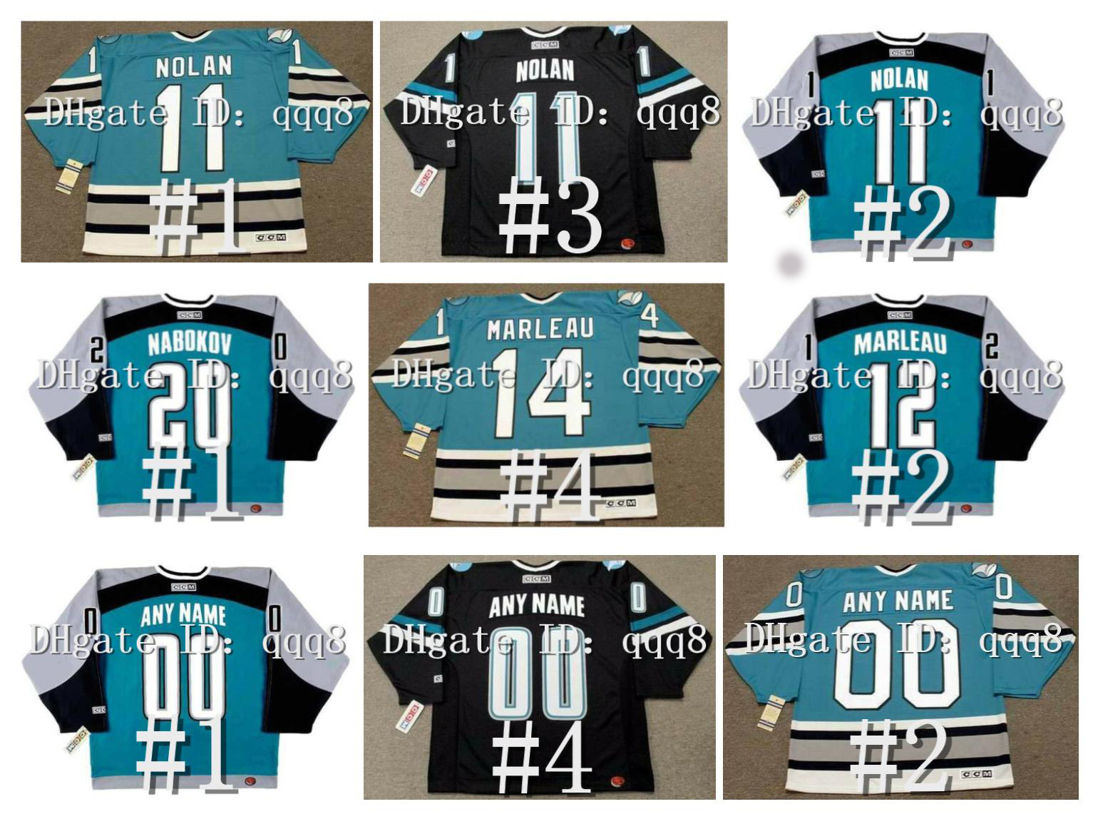

Vintage CCM Hockey Jerseys Owen Nolan MIKE RICCI JOE THORNTON EVGENI NABOKOV PATRICK MARLEAU TEEMU SELANNE MARCO STURM RAY WHITNEY Cheechoo Ed BELFOUR Arturs Irbe, As pic