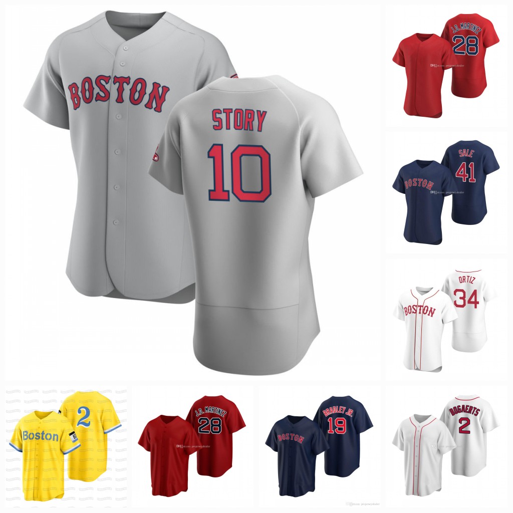 

10 Trevor Story Red Sox 2021 Jersey J.D. Martinez Ted Williams Xander Bogaerts Rafael Devers Carl Yastrzemski Chris Sale Enrique Hernandez, White 1 womens s-xxl