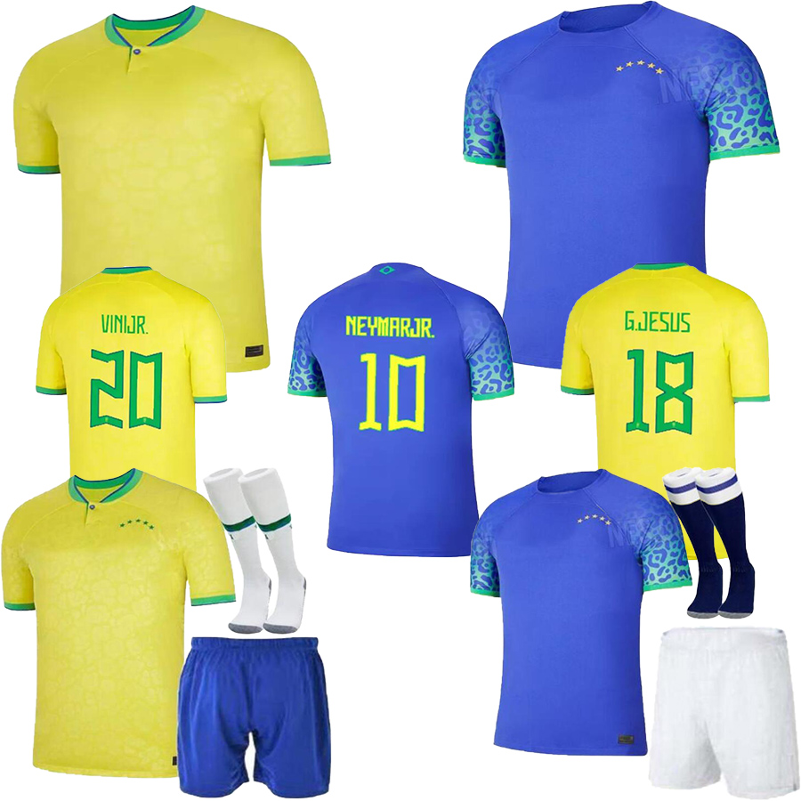 

22 23 BRAZILS Soccer Jerseys PAQUETA 2022 2023 BRUNO G. COUTINHO Football Shirt JESUS MARCELO PELE CASEMIRO brasil maillots VINI JR Camisas de futebol Mans Kids Kit, 2223 home