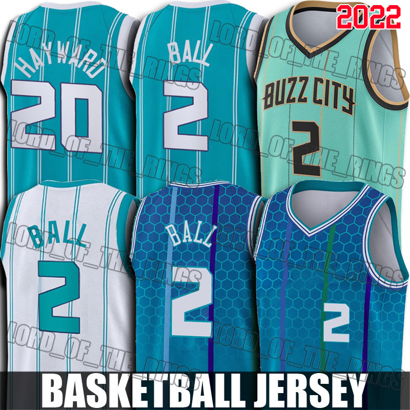 

LaMelo Ball Basketball Jersey Charlottes 2022 Hornet Gordon 20 Hayward kjnhakbg