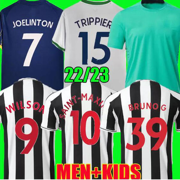 

Newcastle WILSON SAINT-MAXIMIN BRUNO G. 2022 2023 Soccer Jersey TRIPPIER MURPHY SHELVEY united 22 23 Football Shirt Kids Kit Shearer WOOD TARGETT home 3rd fans player, 21 22 away player version