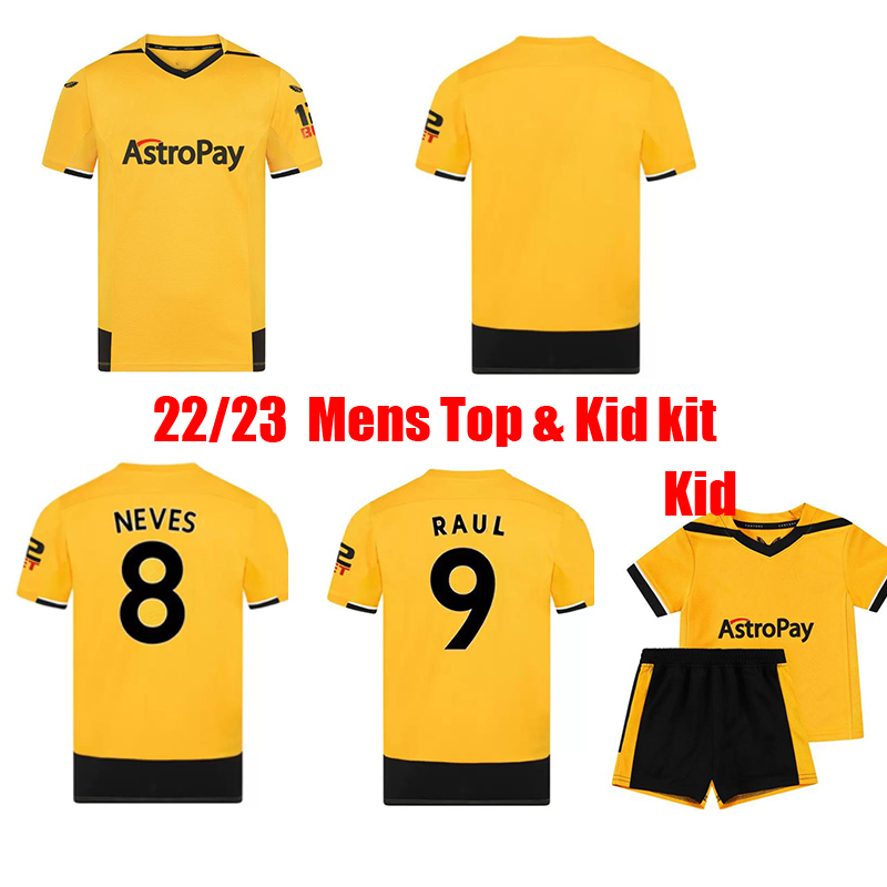 

2022 2023 Wolves Soccer Jerseys RAUL SEMEDO NETO NEVES TRINCAO 22 23 Wanderers Home Away Third J. OTTO HEE CHAN Wolverhampton Football Shirt Mens tops & Kit Kids uniform, Home kid kit