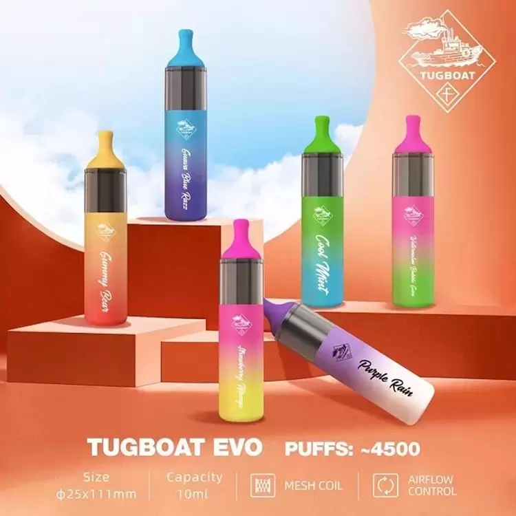 

2022 original tugboat evo disposable mesh Coil 850mAh Internal Battery 10ml capacity