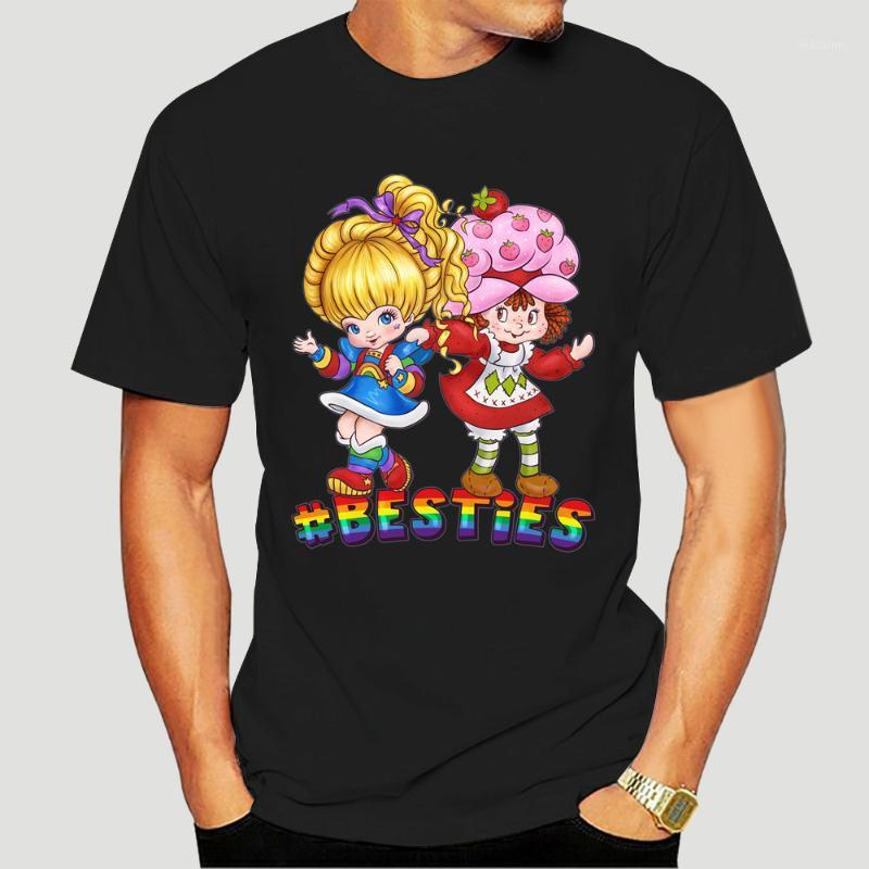 

men tops Men's t-Shirts Rainbow Strawberry Short Sleeve T-shirt, White women