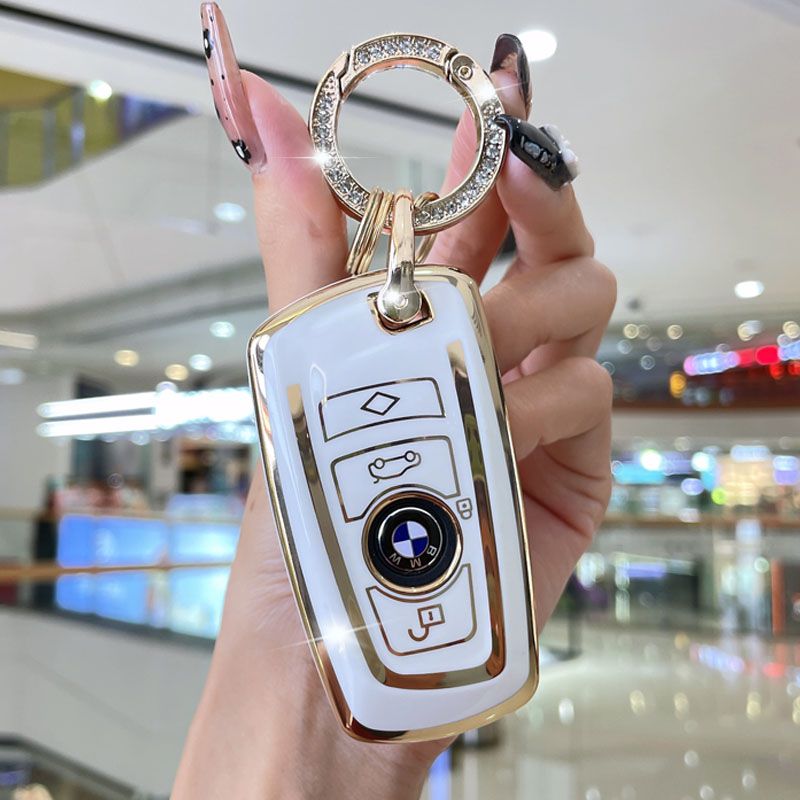 Car Key Case Cover Shell Fob For BMW X3 X5 X6 F30 F34 E60 F10 E34 E36 F20 G30 F15 F16 1 3 5 7 Series Keychains Chaveiro Women-image-763909898