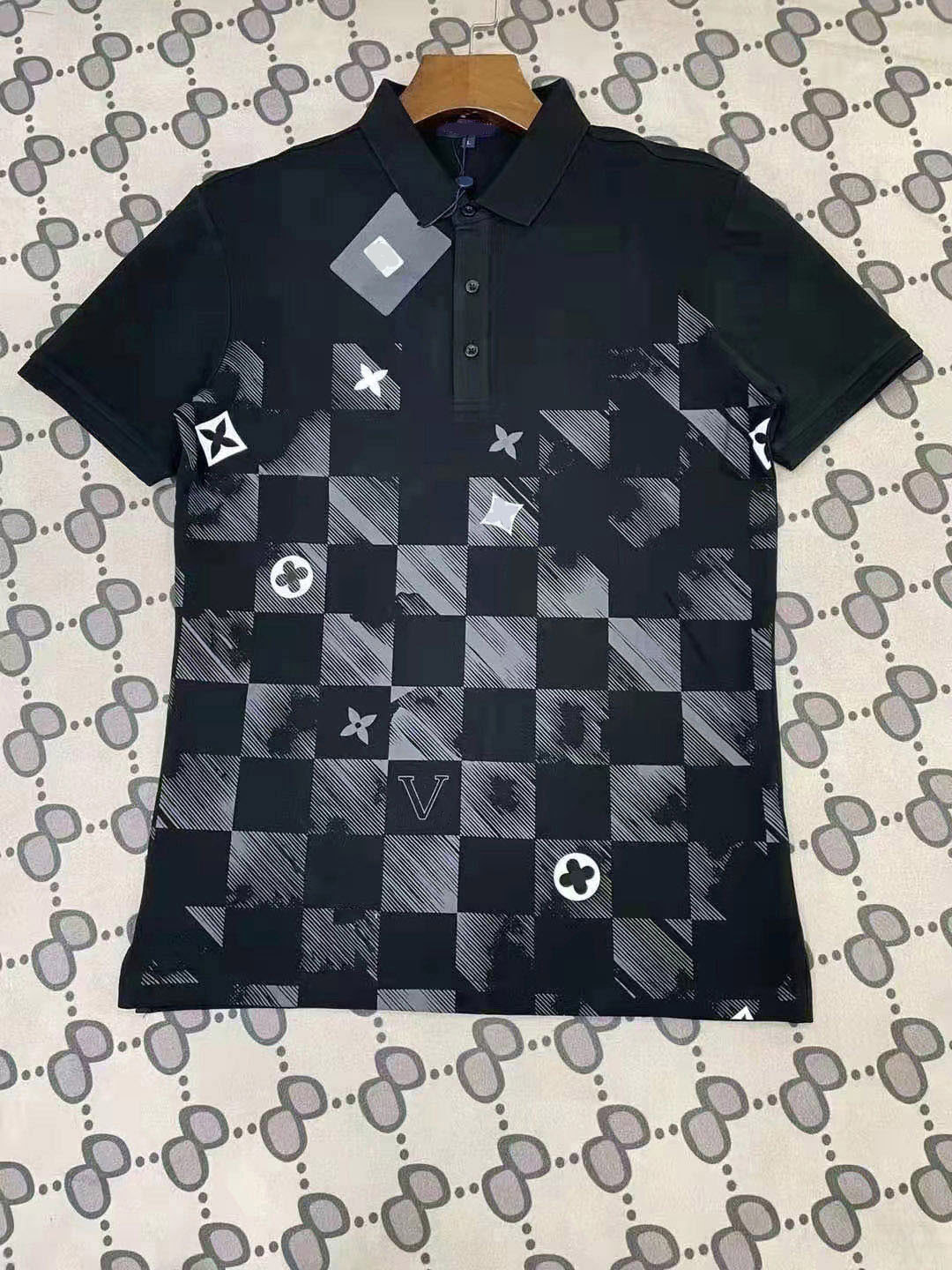 

2022 designer stripe polo shirt t shirts snake polos bee floral embroidery Letter Pattern mens High street fashion horse polo T-shirt