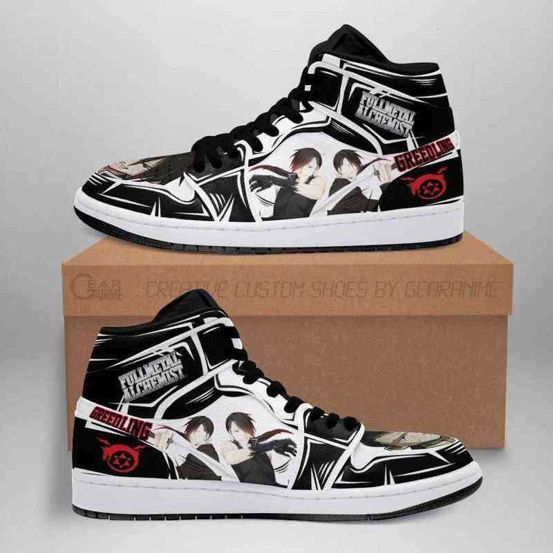 

Greed-ling Metal Alchemist Sneakers Anime Custom Shoes, Others