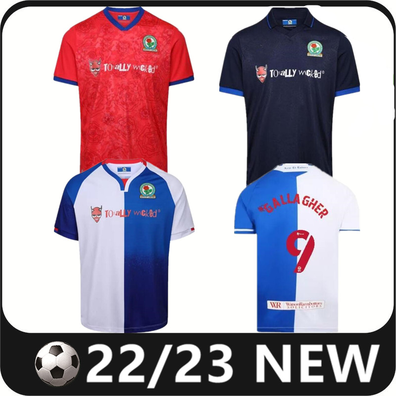 

Blackburn Rovers men Soccer Jerseys 2022 2023 Home Away Football shirt Kit ROTHWELL GALLAGHER DOLAN BRERETON 22 23 DIAZ DACK LENIHAN maillots de foot, 22/23 home