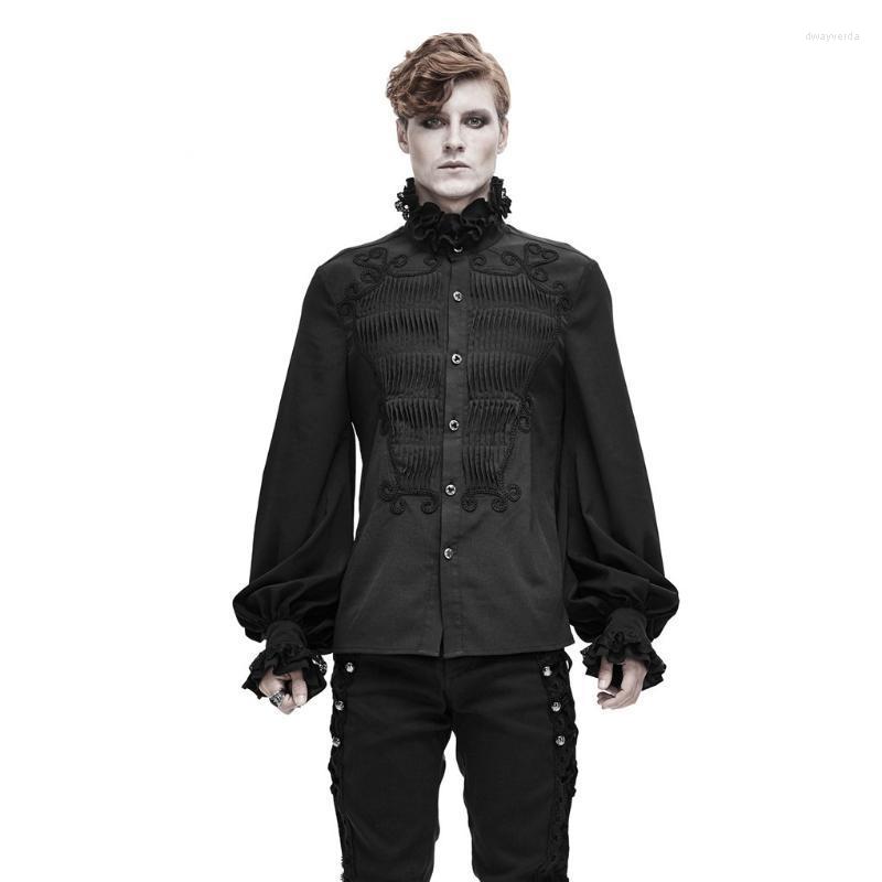 

Men' Dress Shirts Devil Fashion Arrivals Gothic Men Vintage Lantern Sleeves Formal Party Evening Dinner For MenMen' Dway22, Black