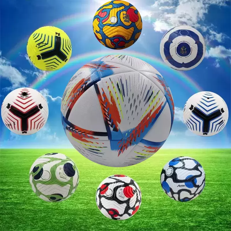 

New Qatar top quality World Cup 2022 soccer Ball Size 5 high-grade nice match football Ship the balls without air