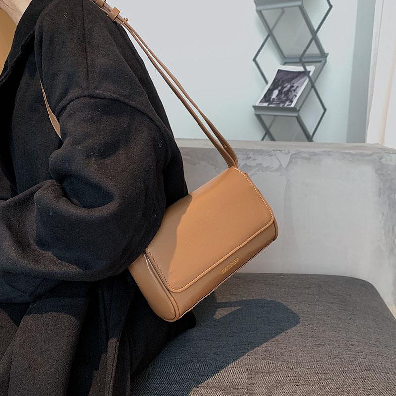 

Evening Bags For Women 2022 Fashion Female Shoulder Bag Black Simple Designer Ladies Crossbody Small Square PU Leather Solid Color