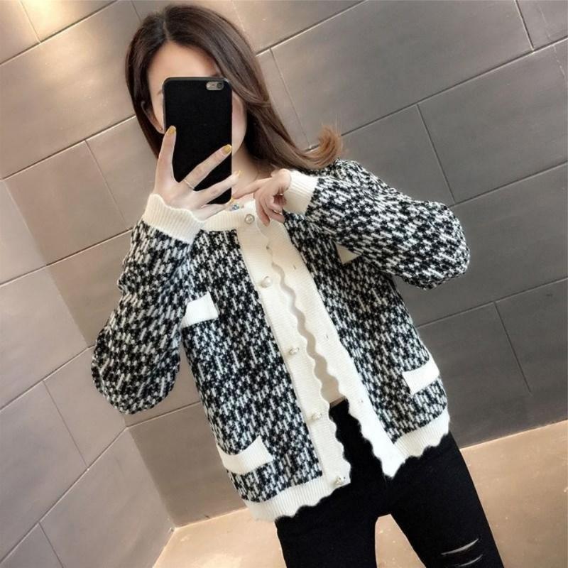 

Women's Knits & Tees Women's Spring And Summer Knitted Sweater Short Cardigan TopWomen's, Black