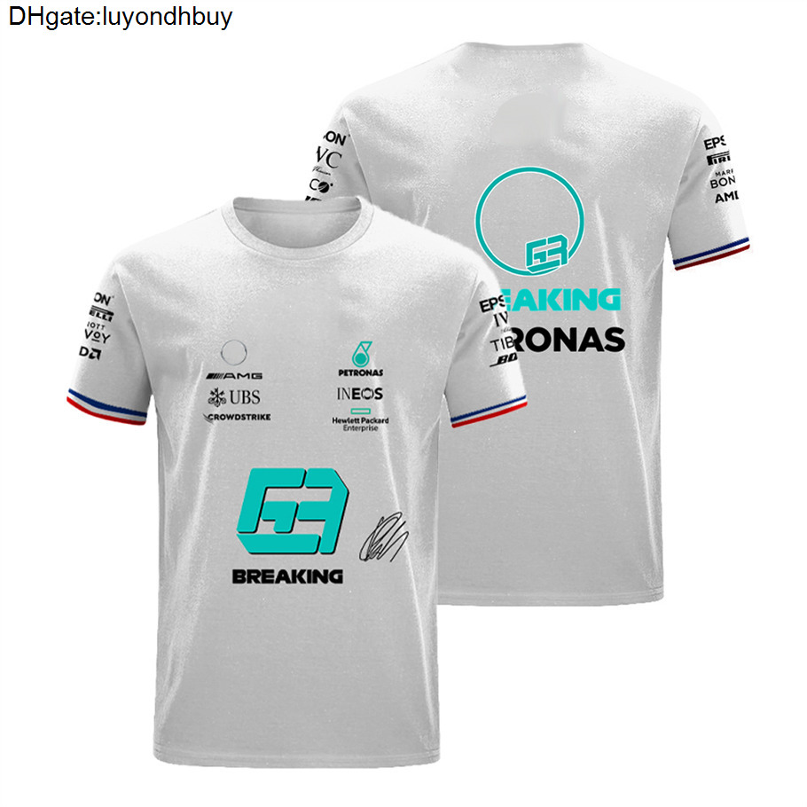 Luxury Petronas Brand Mercedes T-shirts AMG F1 Men de Lewis Hamilton Benz T-shirts Formule 1 POLO PIT Grand Prix Motorcycle rapide Dry Riding H08
