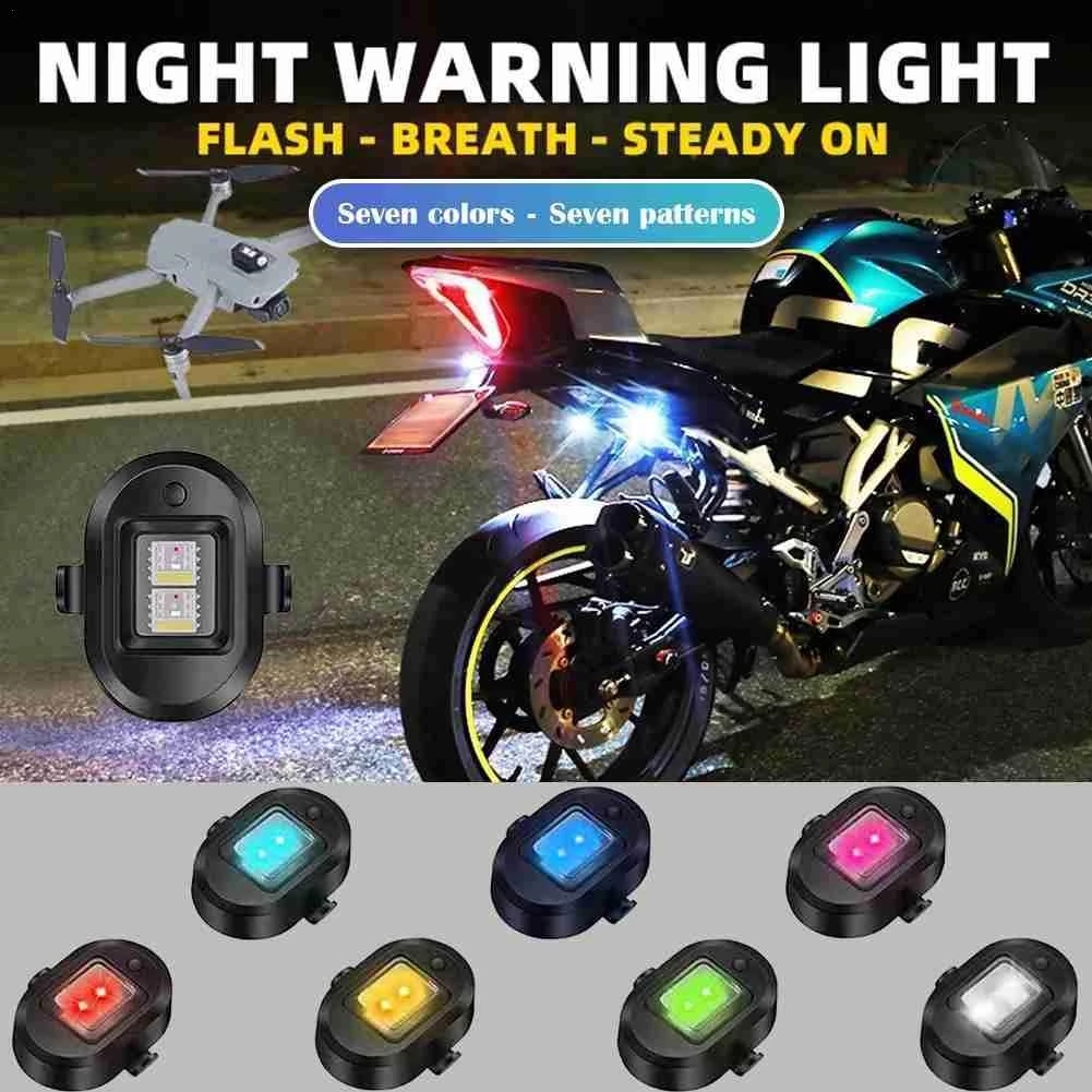 

Motorcycle Lighting Mini Signal Light Drone Strobe Light 7 Colors Turn LED For Car Bike MotorLights
